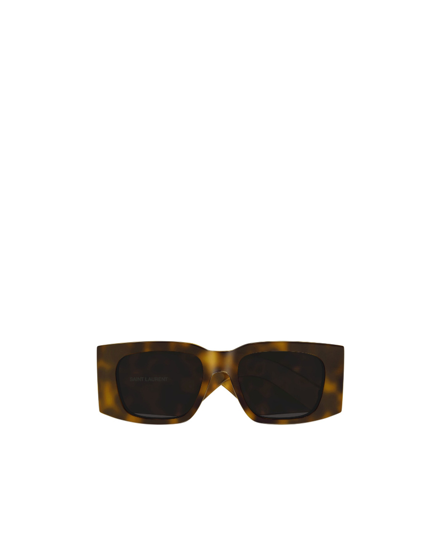 Saint Laurent Eyewear Rectangle Frame Sunglasses In Black