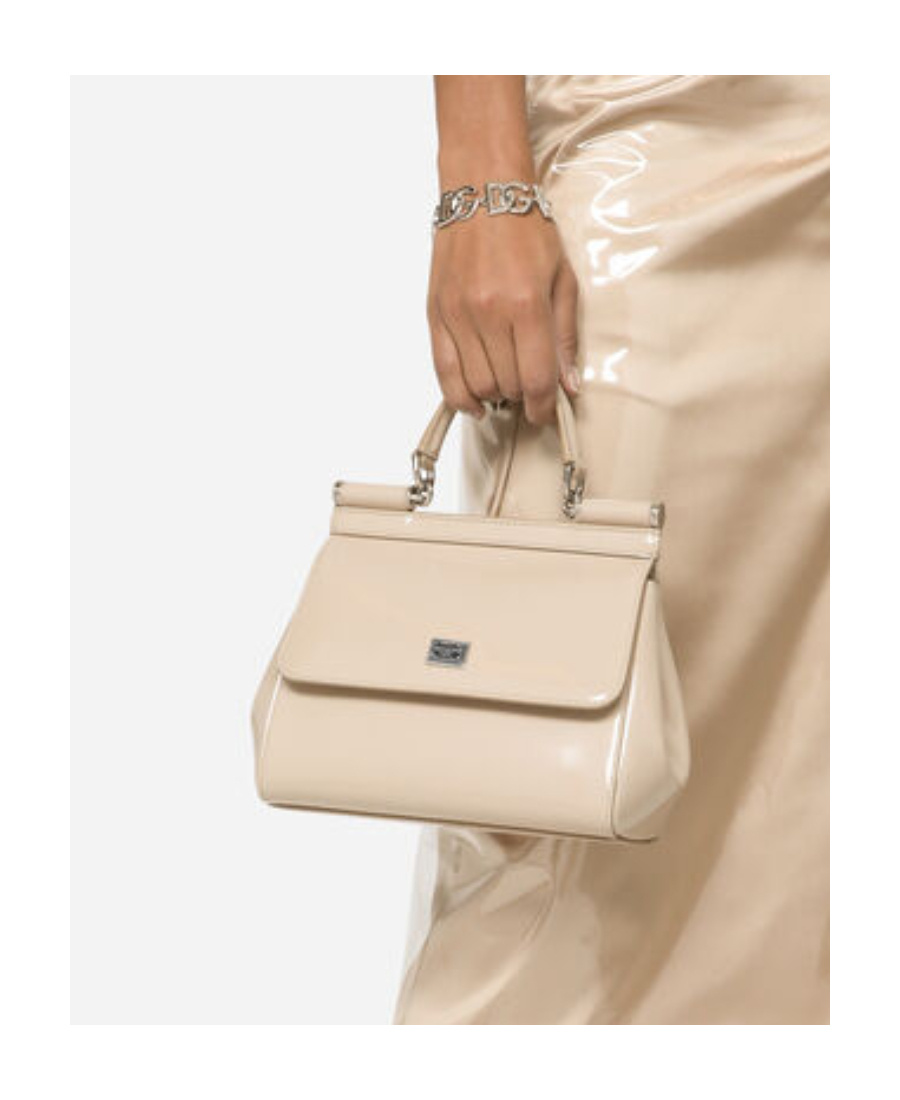 Dolce & Gabbana Dolce Gabbana Medium Sicily Handbag In Nude