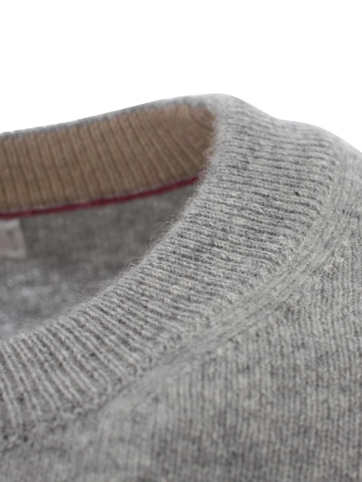 Brunello Cucinelli Crew Neck Sweater In Gray