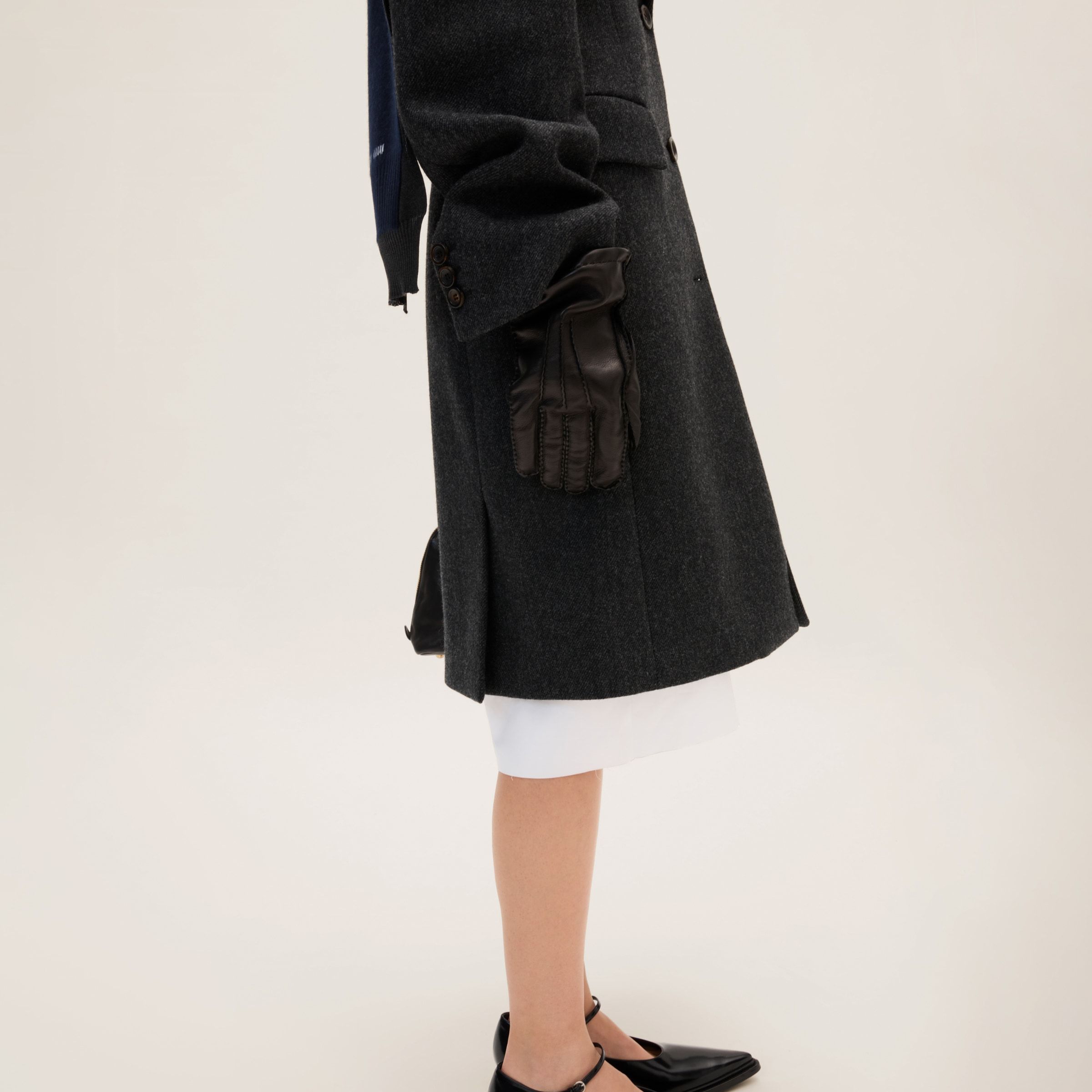 Miu Miu Nappa Leather Gloves In Black