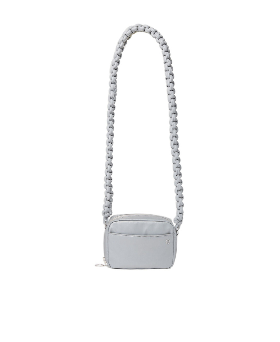 Kara Logo Shoulder Bag In Gray