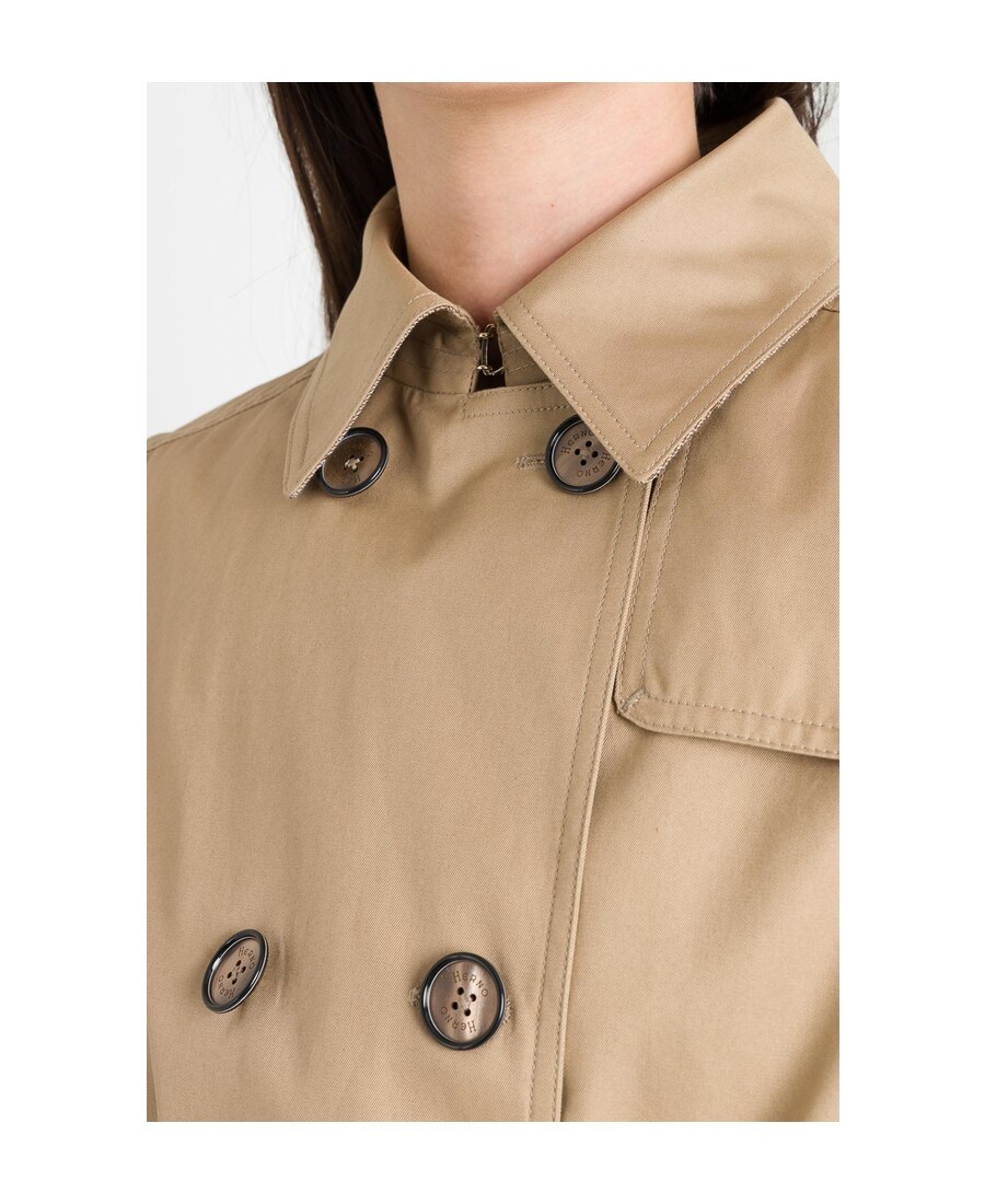 Herno Belted Trench Coat In Nude