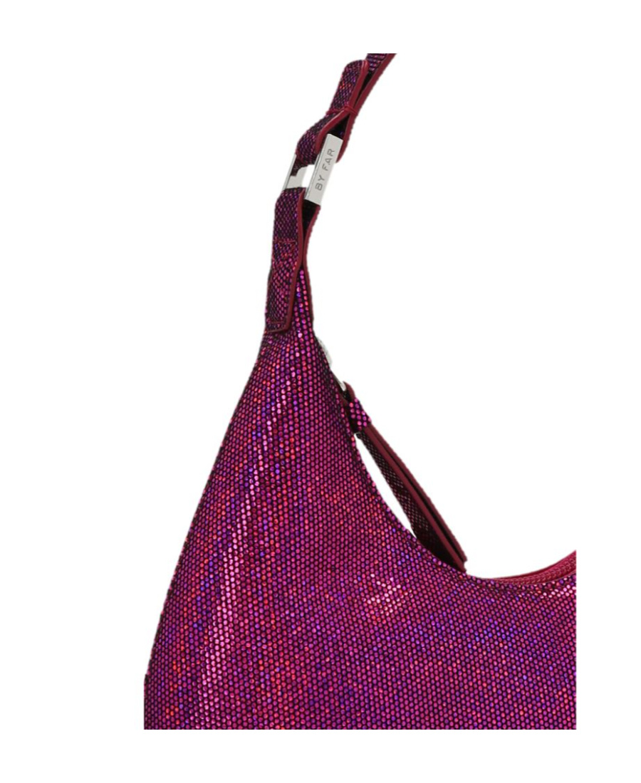 By Far Baby Amber Disco Dot Leather Bag In Red