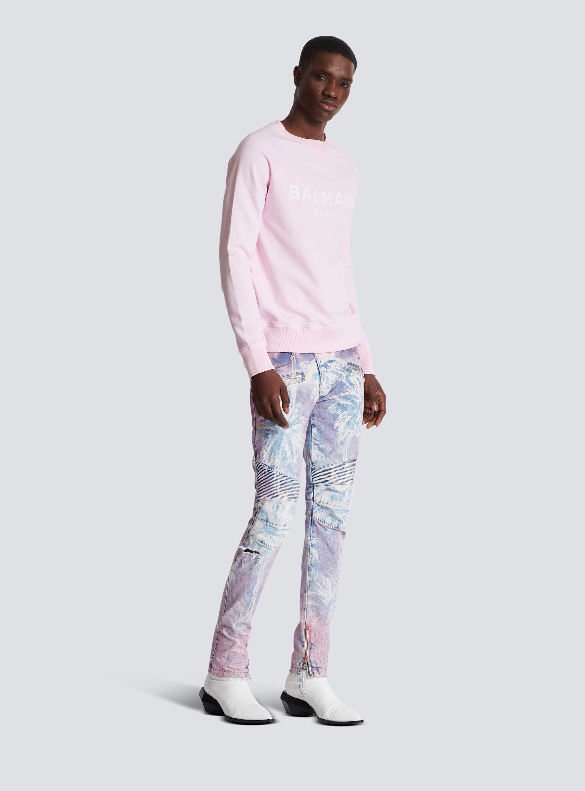BALMAIN BALMAIN PARIS PRINTED SWEATSHIRT 