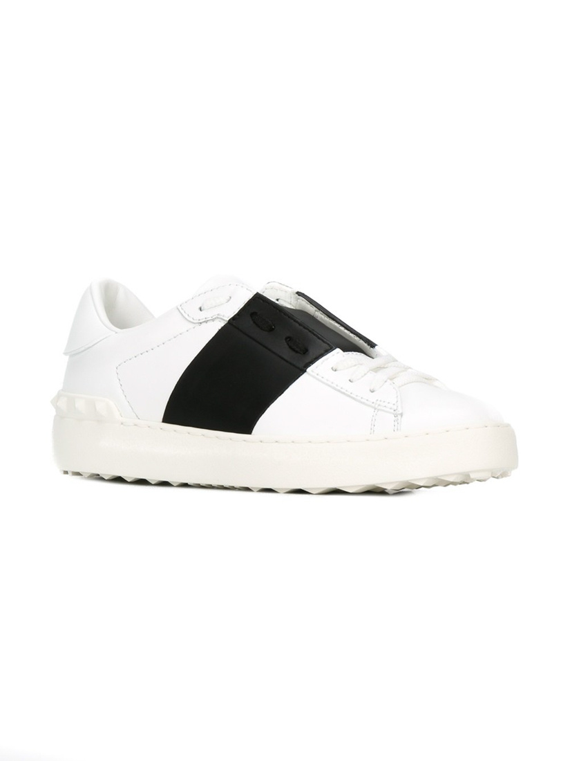 Valentino Rockstud Untitled Sneakers In White