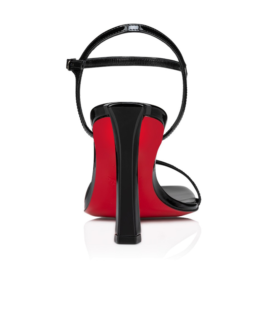 Christian Louboutin Condora Ankle-strap Red Sole Sandals In Black