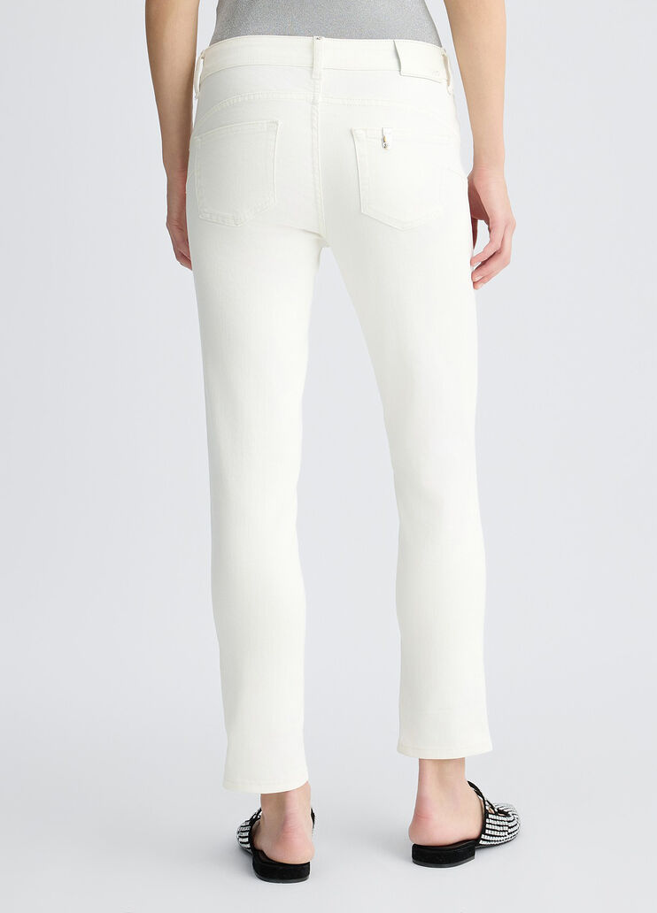 Liu •jo Curled Jeans In White