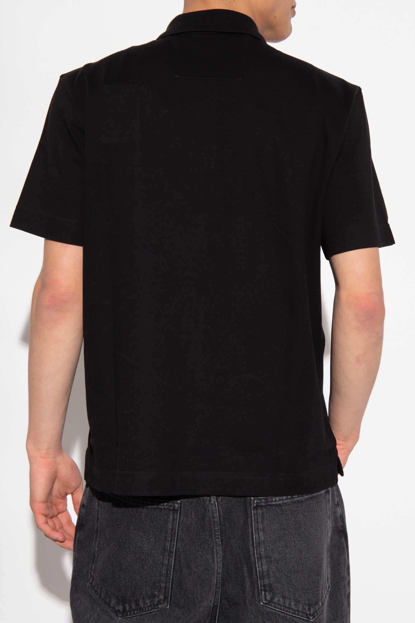 Givenchy Black Polo Shirt In Cotton In Black