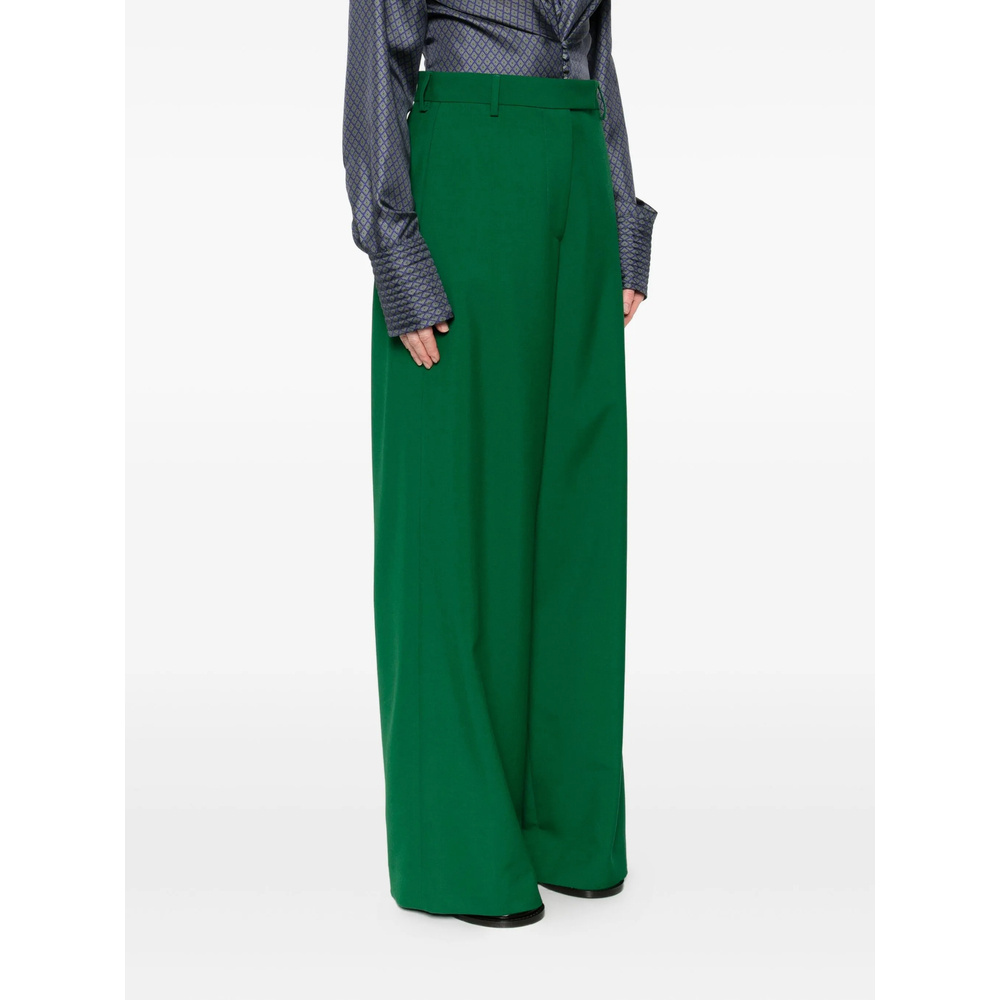 Dries Van Noten Belt Loop Track Pants In Green