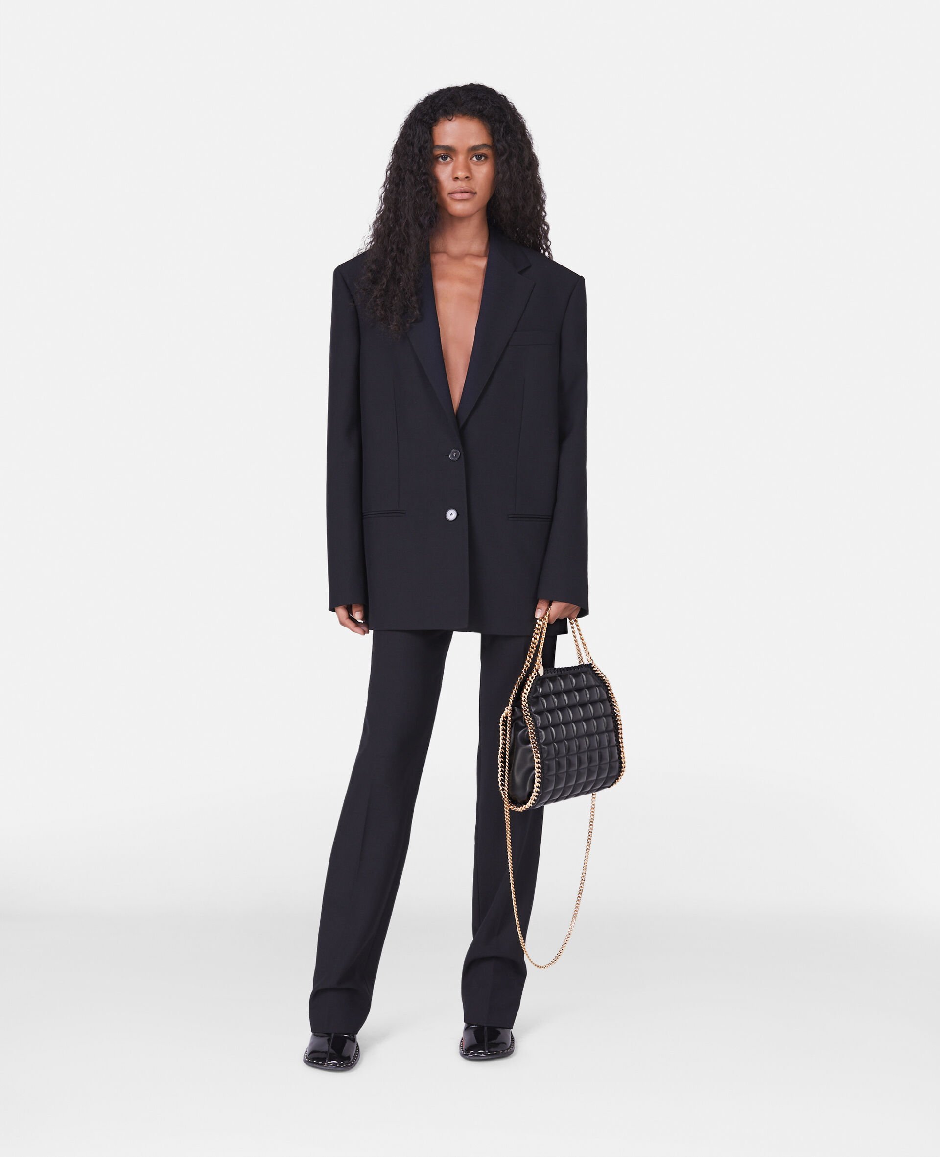 Stella Mccartney Falabella Quilted Tote Bag In Black