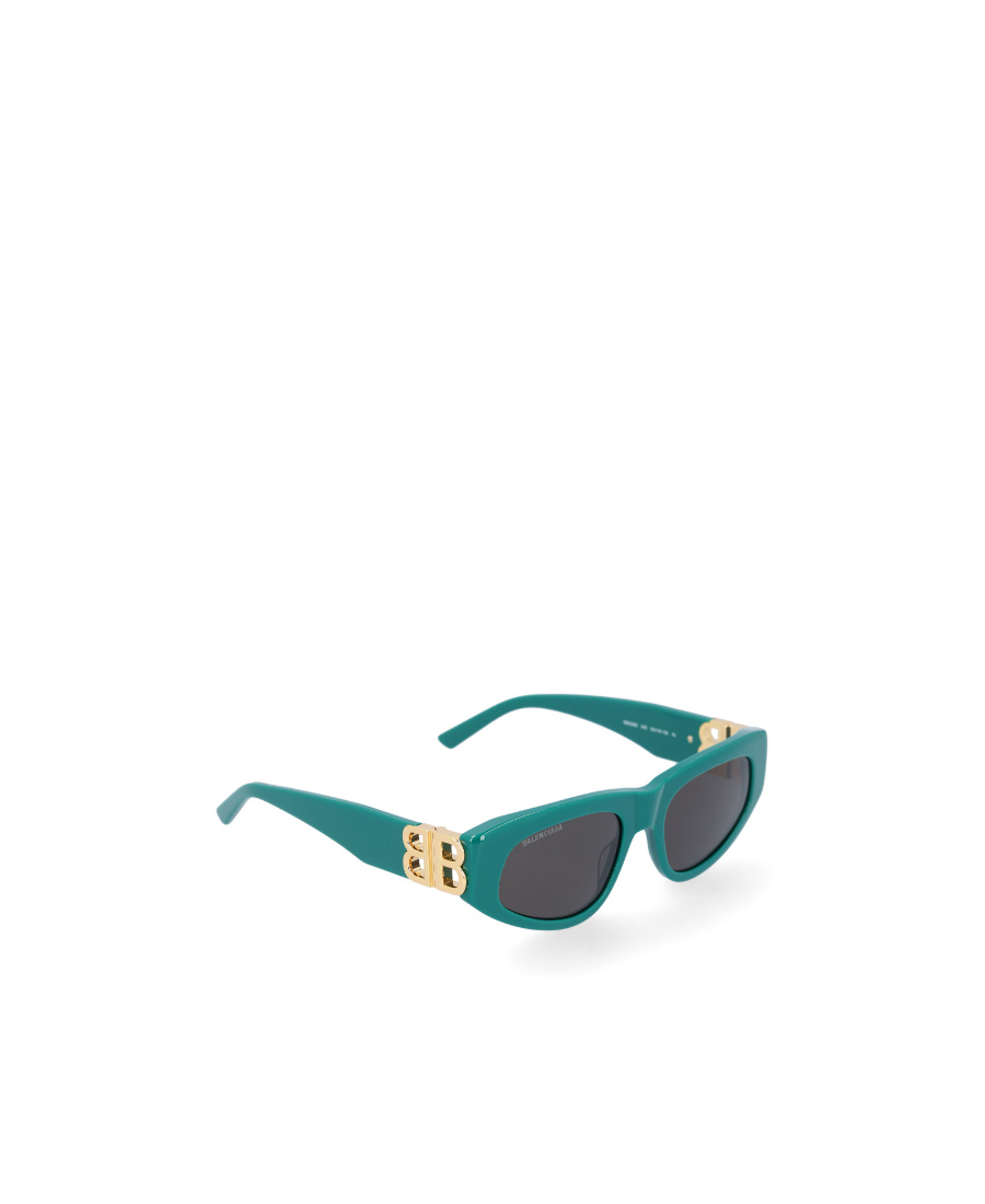 Balenciaga Eyewear Rectangular Frame Sunglasses In Green