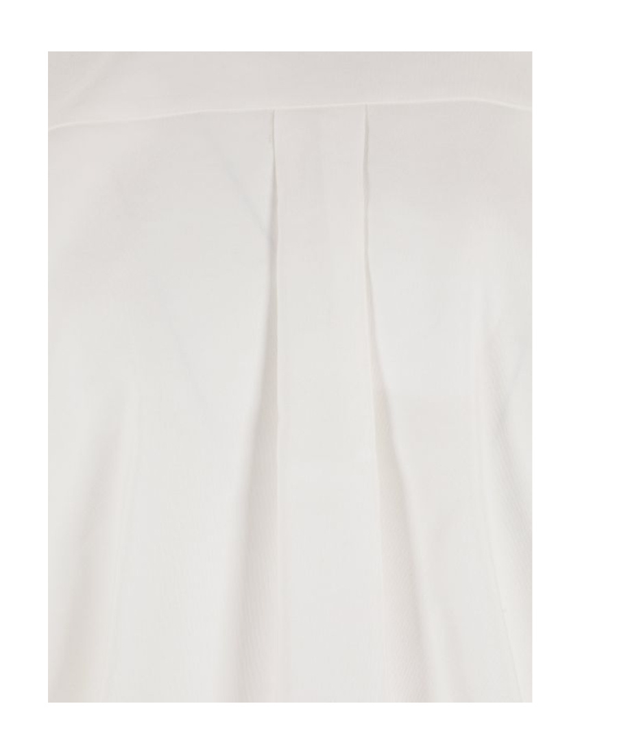 Chloé Embroidered Cotton Button-up Shirt In White
