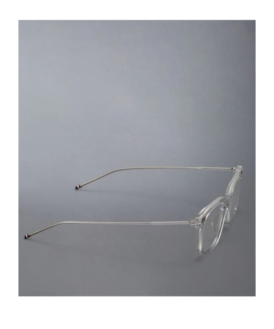 Thom Browne Square-frame Glasses In Gray