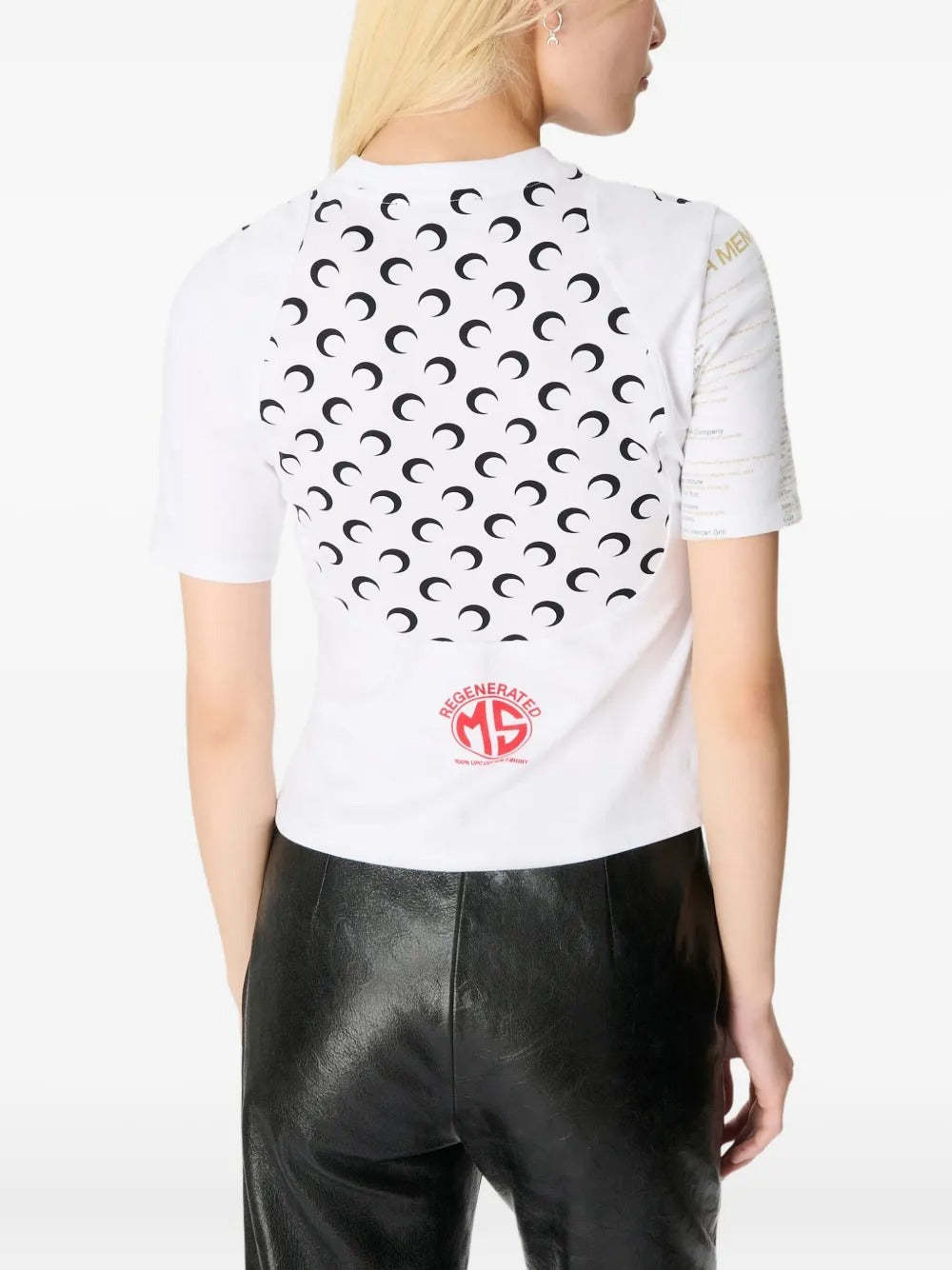 Marine Serre Crescent-moon Graphic T-shirt In Multi