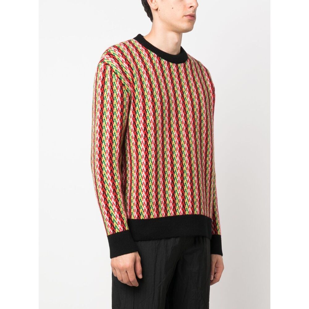 Shop Lanvin Chevron-motif Jumper In Brown