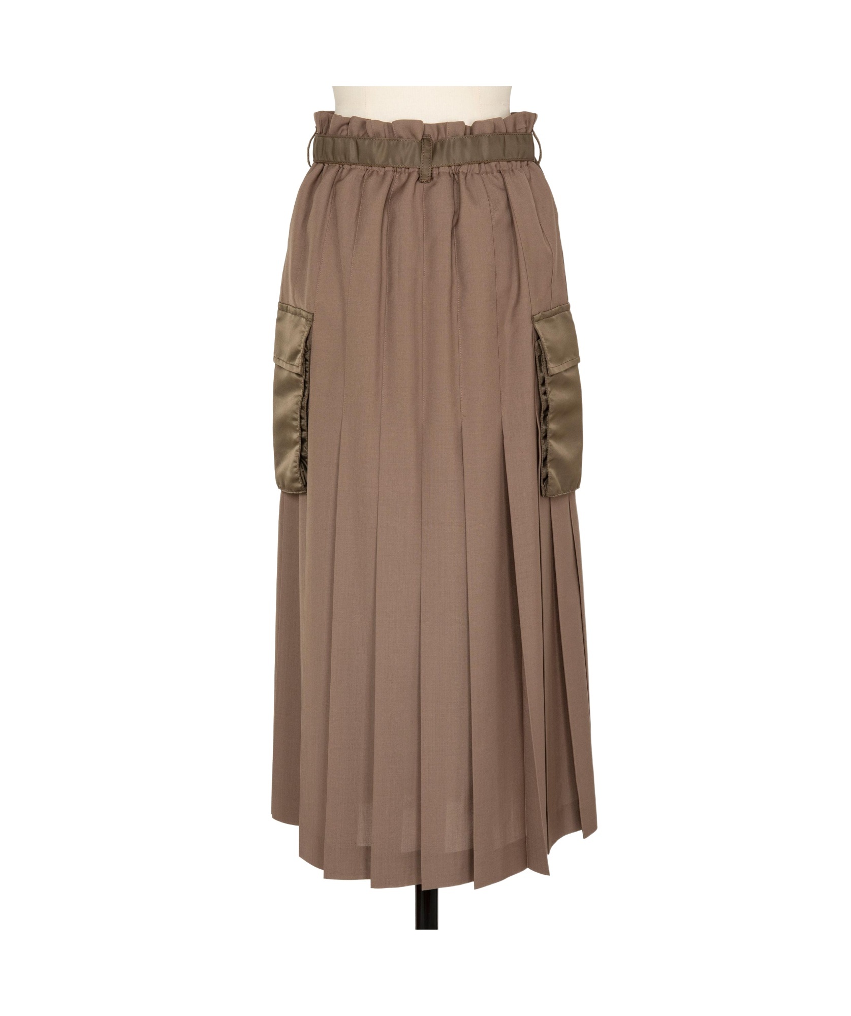 SACAI PLEATED DETAILING SKIRT