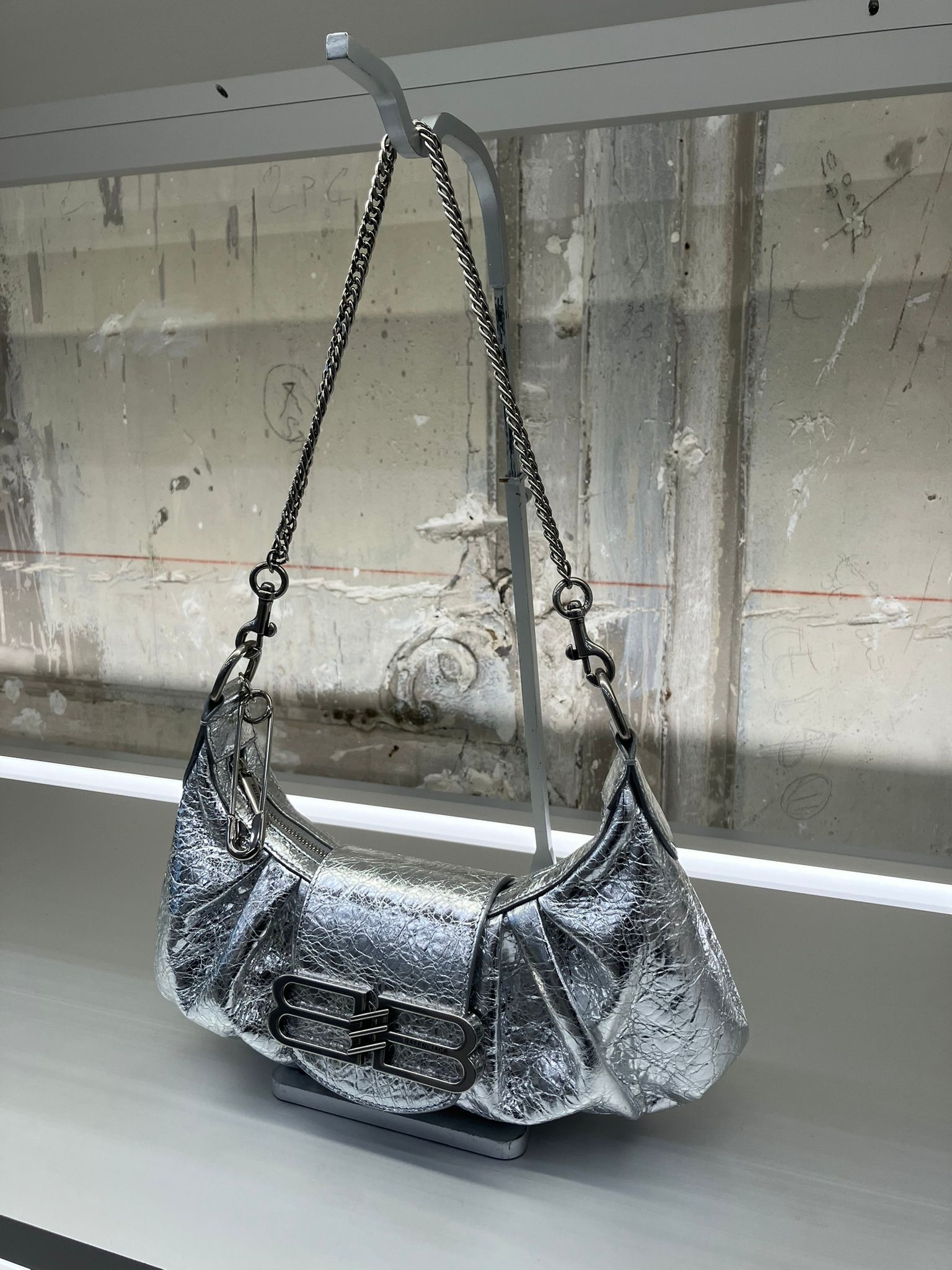 Balenciaga Pamela Shoulder Bag In Black