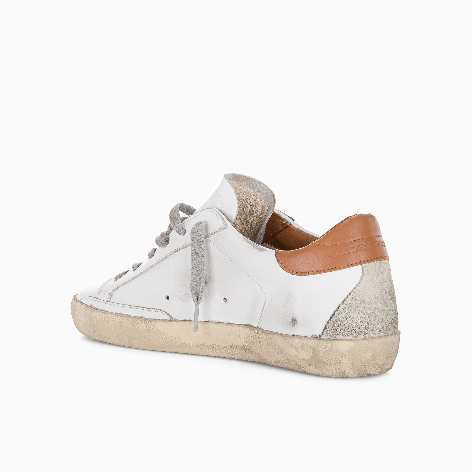 Golden Goose Leather Super-star Sneaker In White