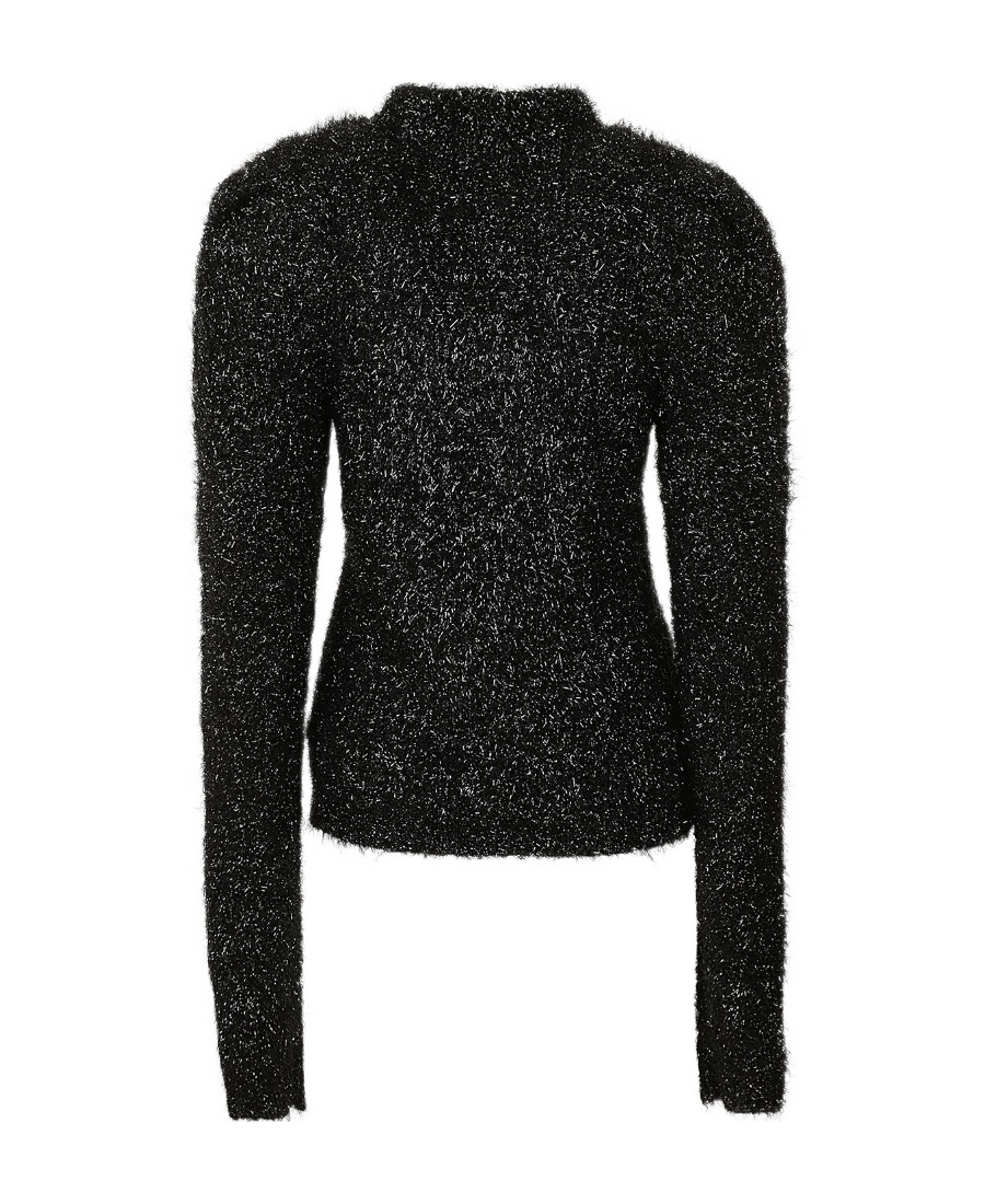 Alberta Ferretti Long-sleeved Sweater In Black