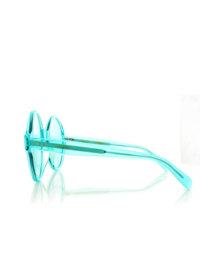Celine Round Frame Sunglasses In Blue