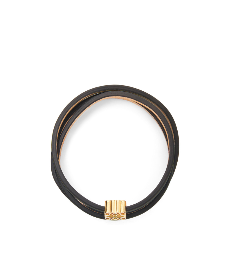Loewe Logo Bracelet In Black