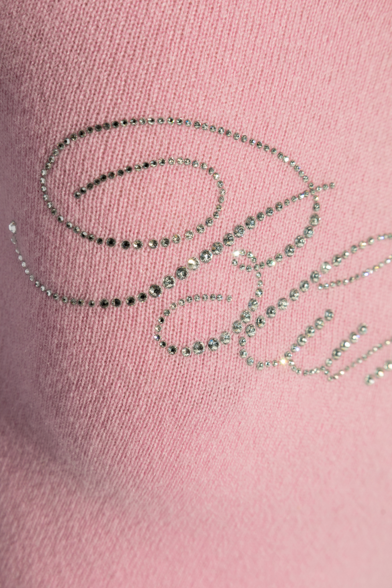 Blumarine Short-sleeved Sweater In Pink