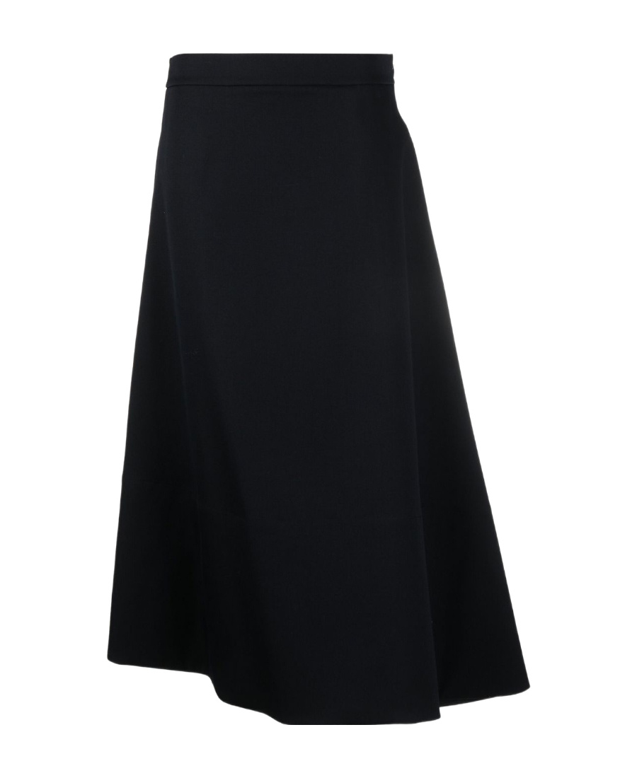 Jil Sander Asymmetric-hem A-line Midi Skirt