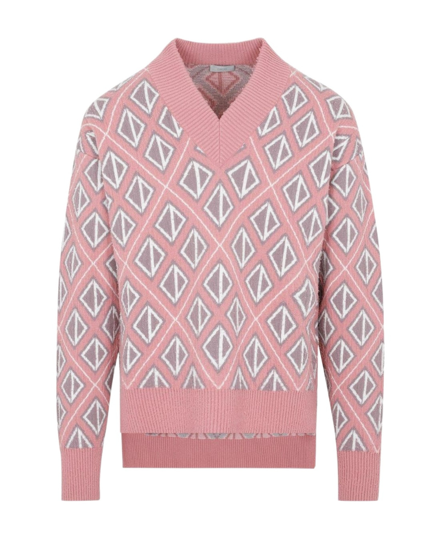 Dior Long-sleeved Sweater In Pink