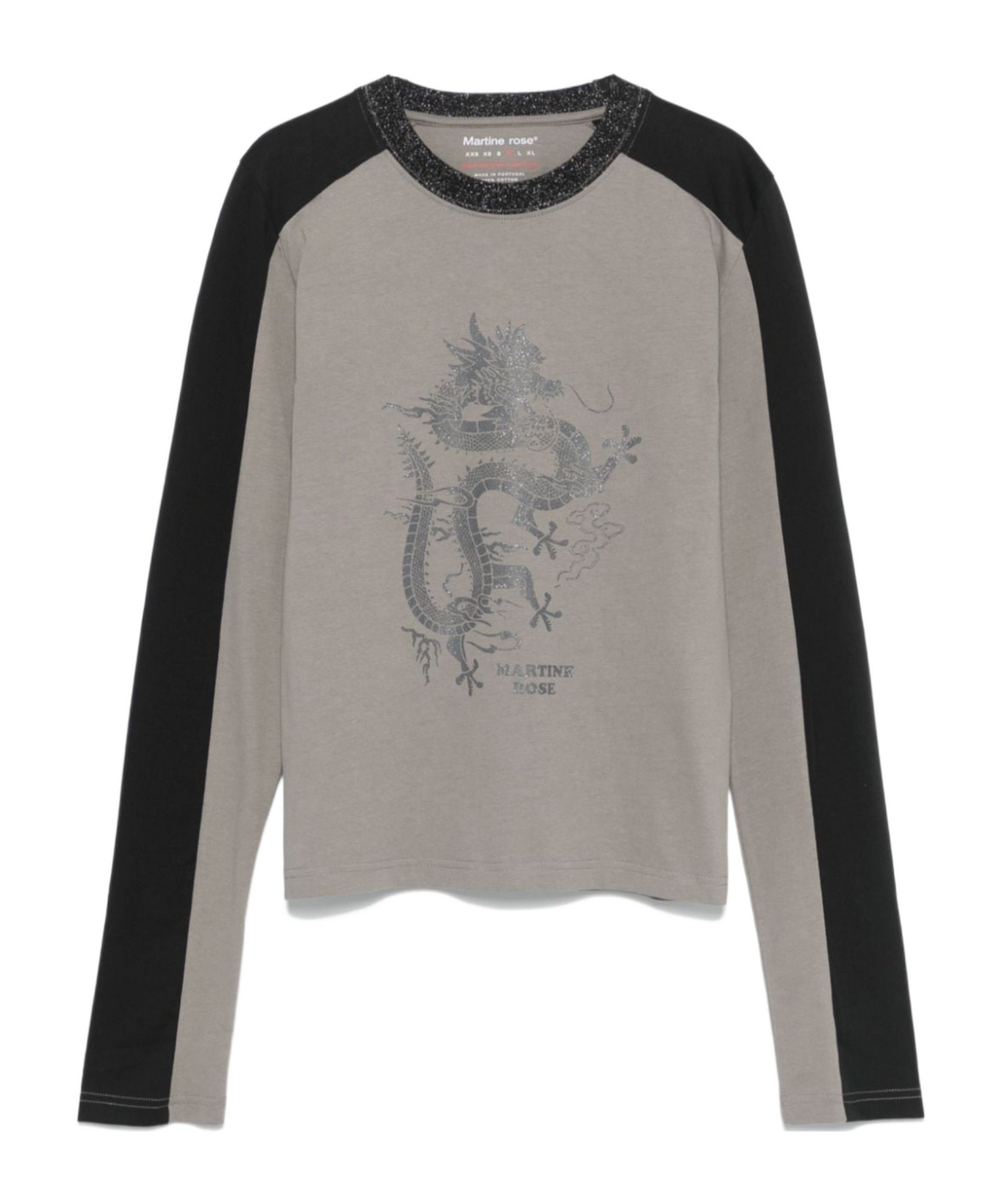 Shop Martine Rose Open-necked Black Shirt In Gray