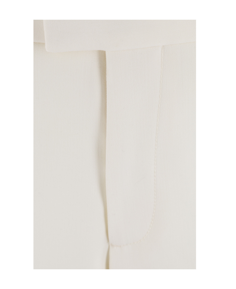 Bottega Veneta Grain De Poudre Tailored Trousers In Neutral