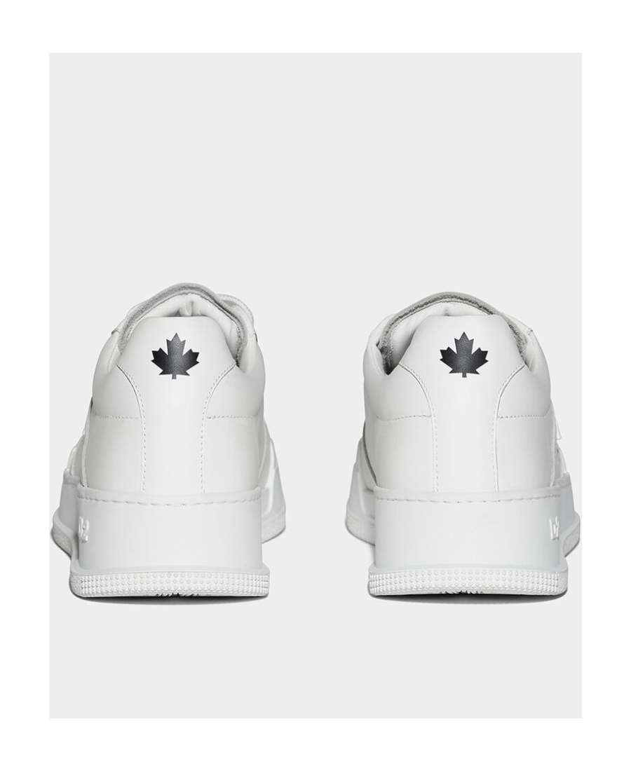 Dsquared2 Logo-print Lace-up Sneakers In White