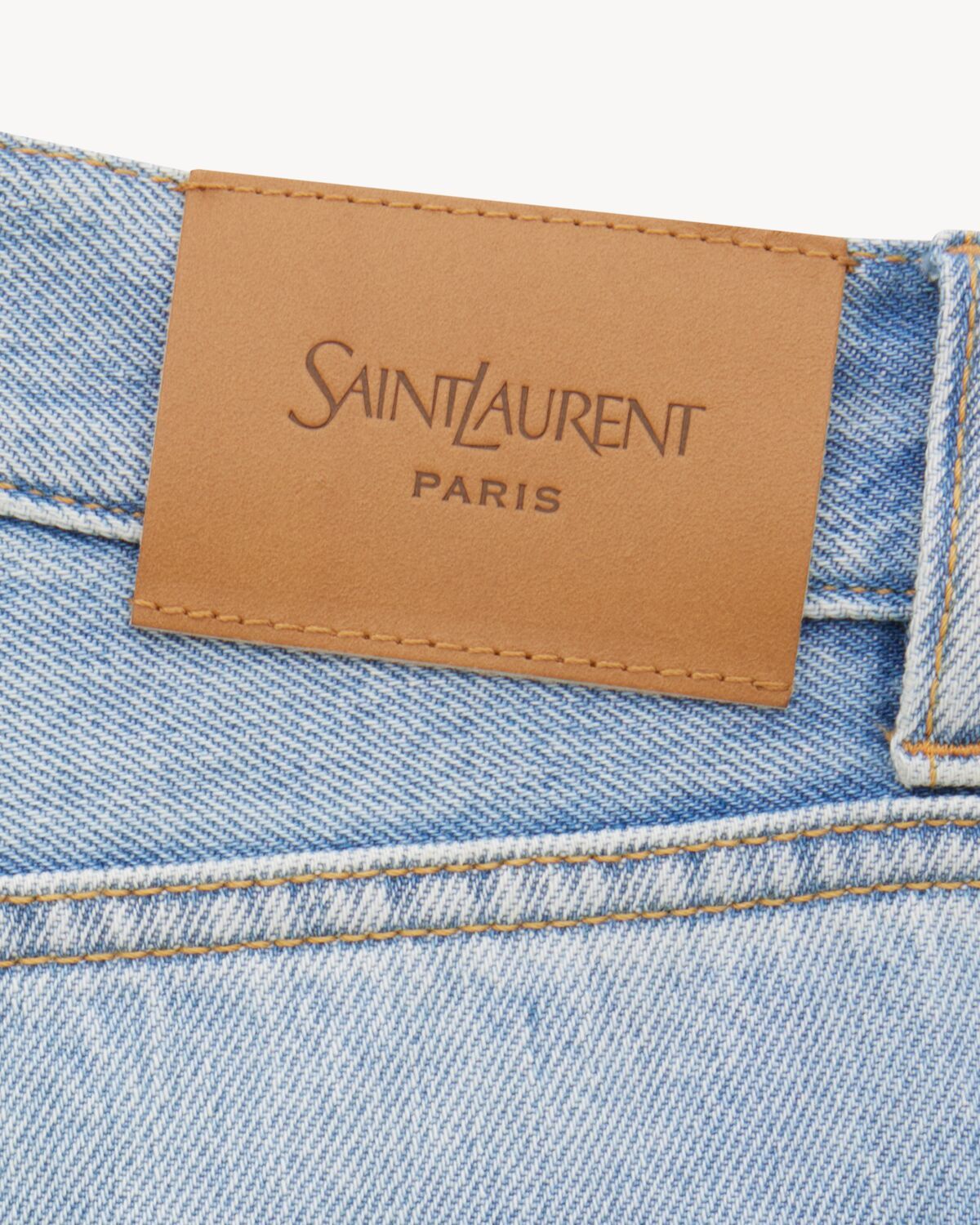 Saint Laurent Belt-loop Jeans In Blue