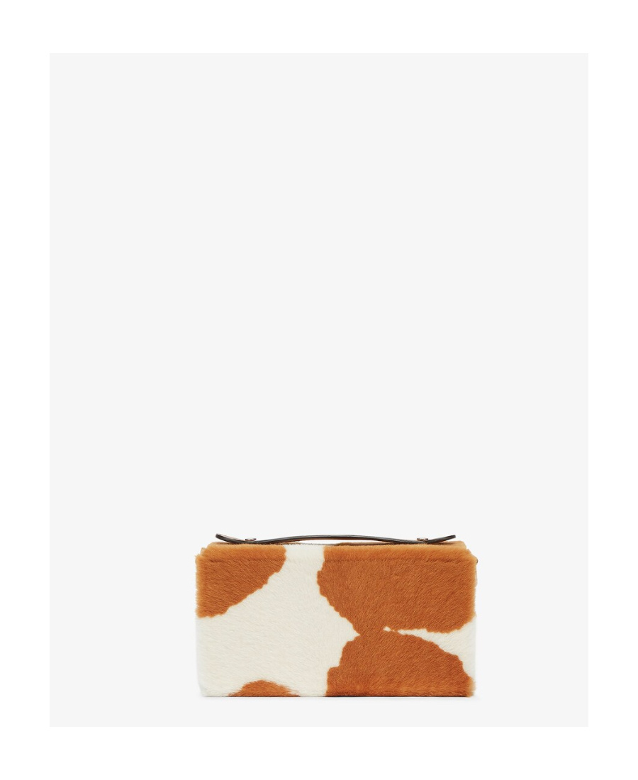 Fendi Animal Print Sheepskin Bag In Multicolor