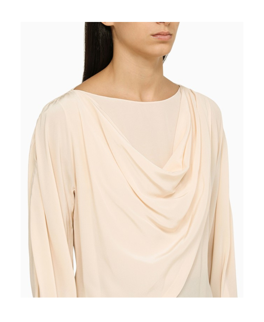 Chloé Chloe Skin Pink Crepe Blouse In Pink