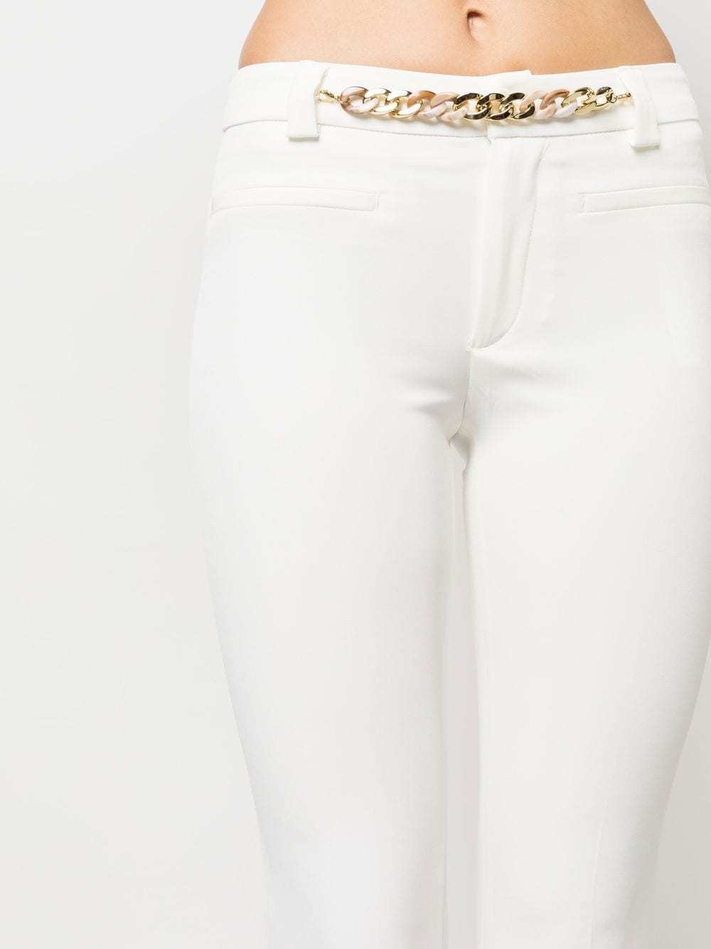 Liu •jo Straight-leg Trousers In White