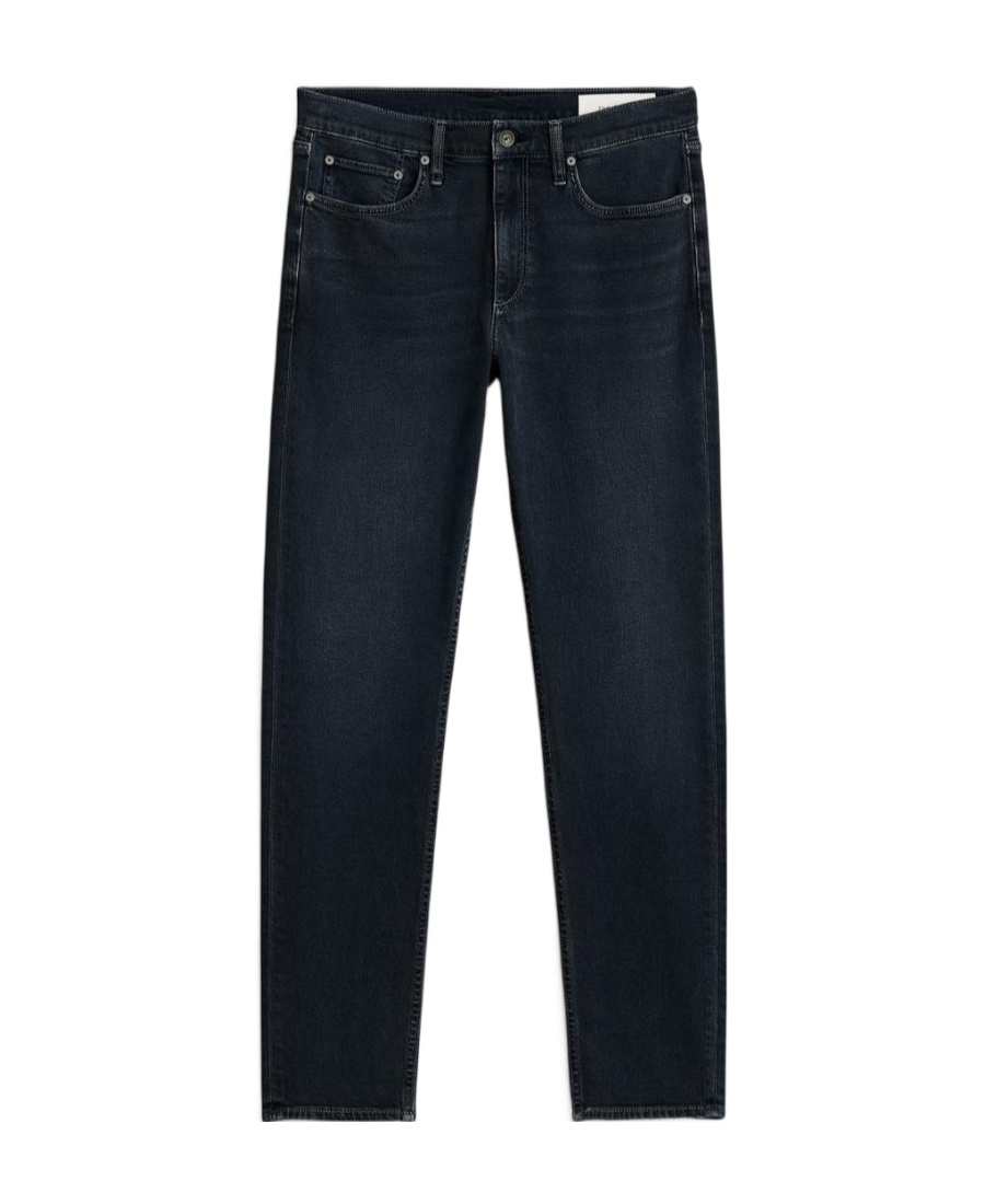 Rag & Bone Belt Ring Denim Trousers In Black