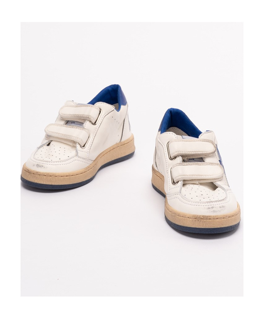 Golden Goose White June Sneakers For Kids With Star And Logo