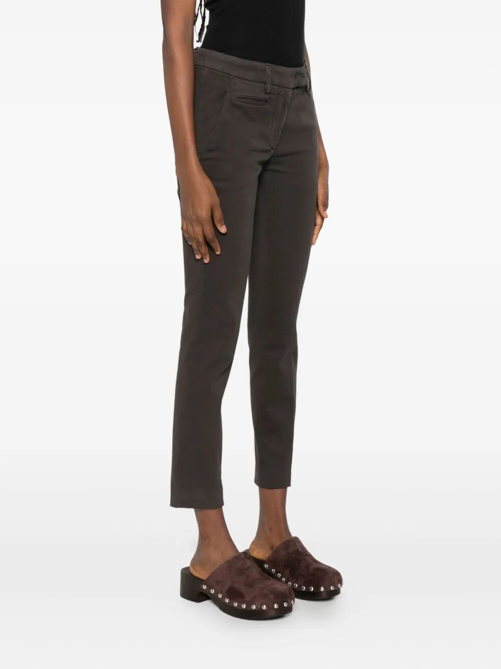 Dondup Side-pockets Pants In Brown