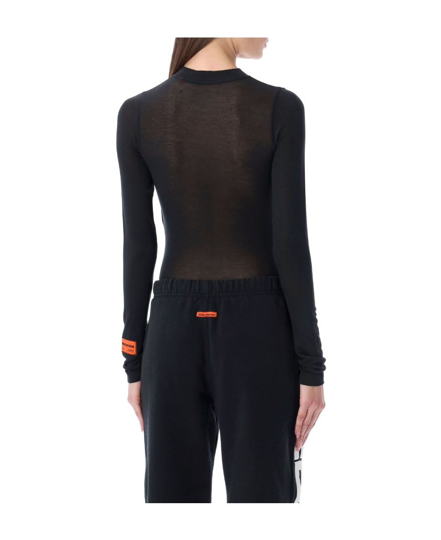 Heron Preston Logo-print Bodysuit In Black