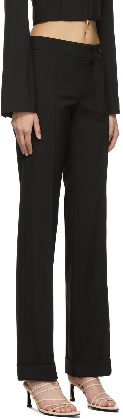 Jacquemus Black 'le Pantalon Fresa' Trousers In Black