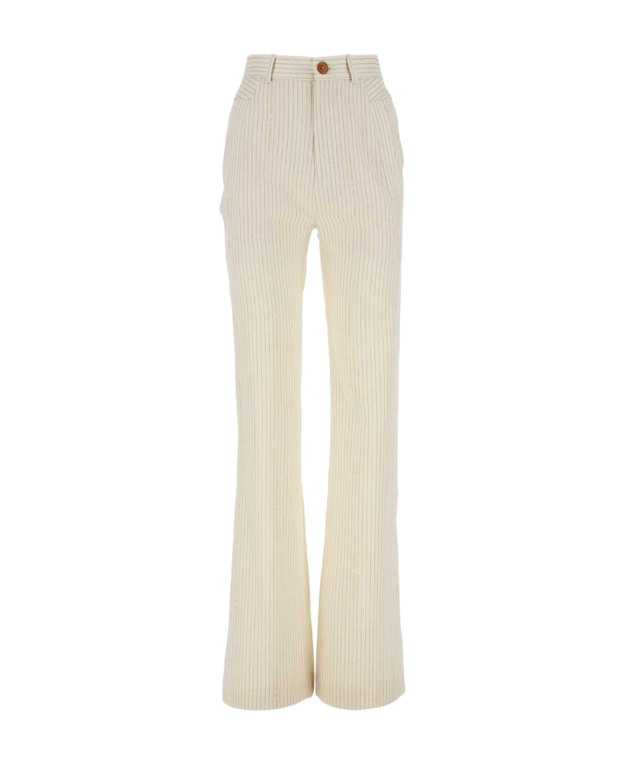 Vivienne Westwood Wool Trousers In Nude