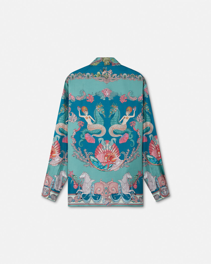 Versace Chemise En Soie Coral Theatre