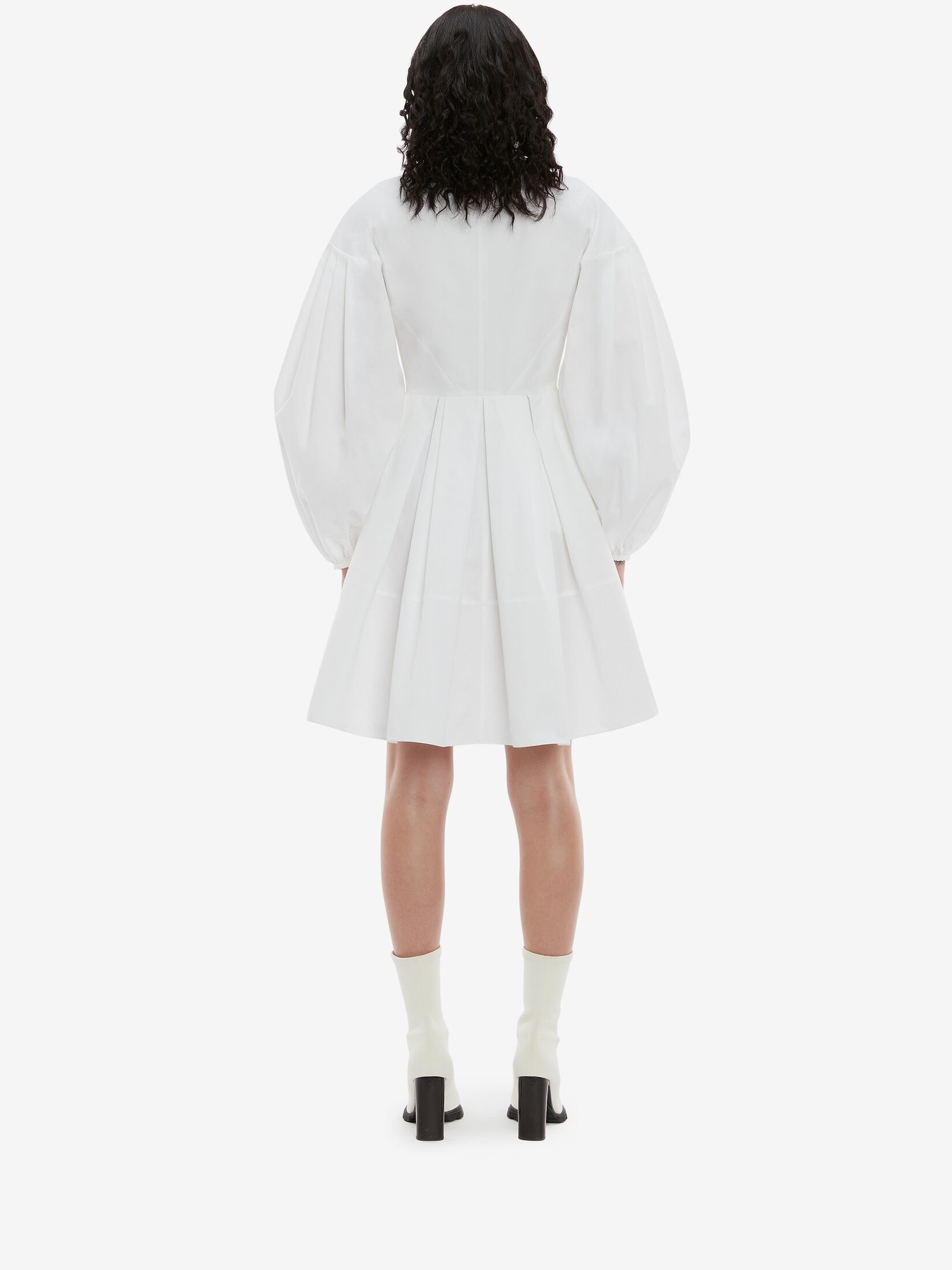 Alexander Mcqueen Amq Drs Mini Cn Pff Ls W Half Zip Pltd O In White