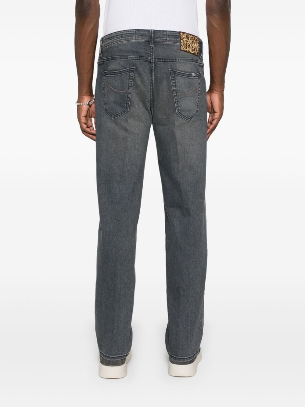 Jacob Cohen Scott Mid-rise Slim-fit Jeans In Black