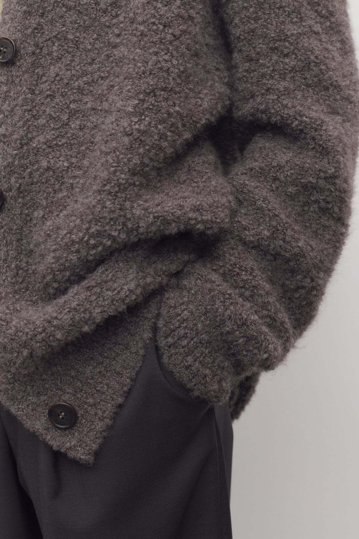 The Row Long-sleeved Cardigan In Brown