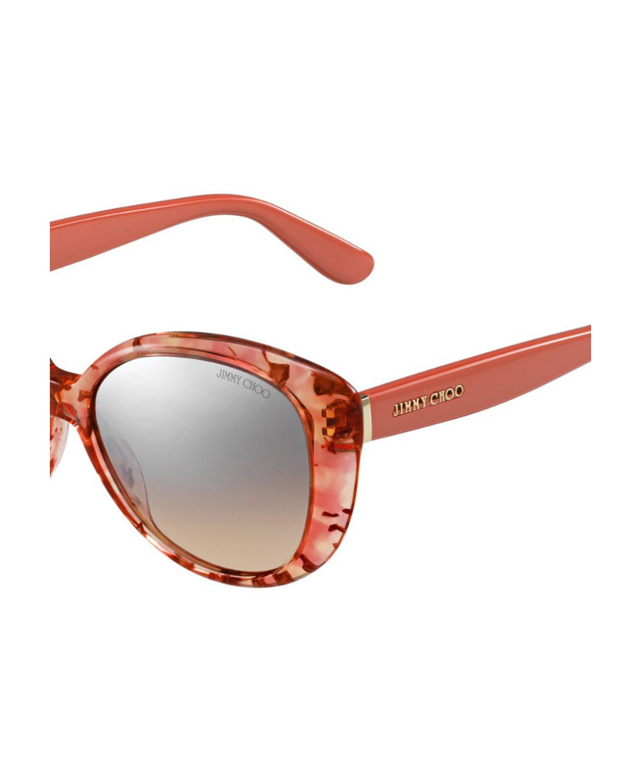 Jimmy Choo Logo Sunglasses In Multicolor
