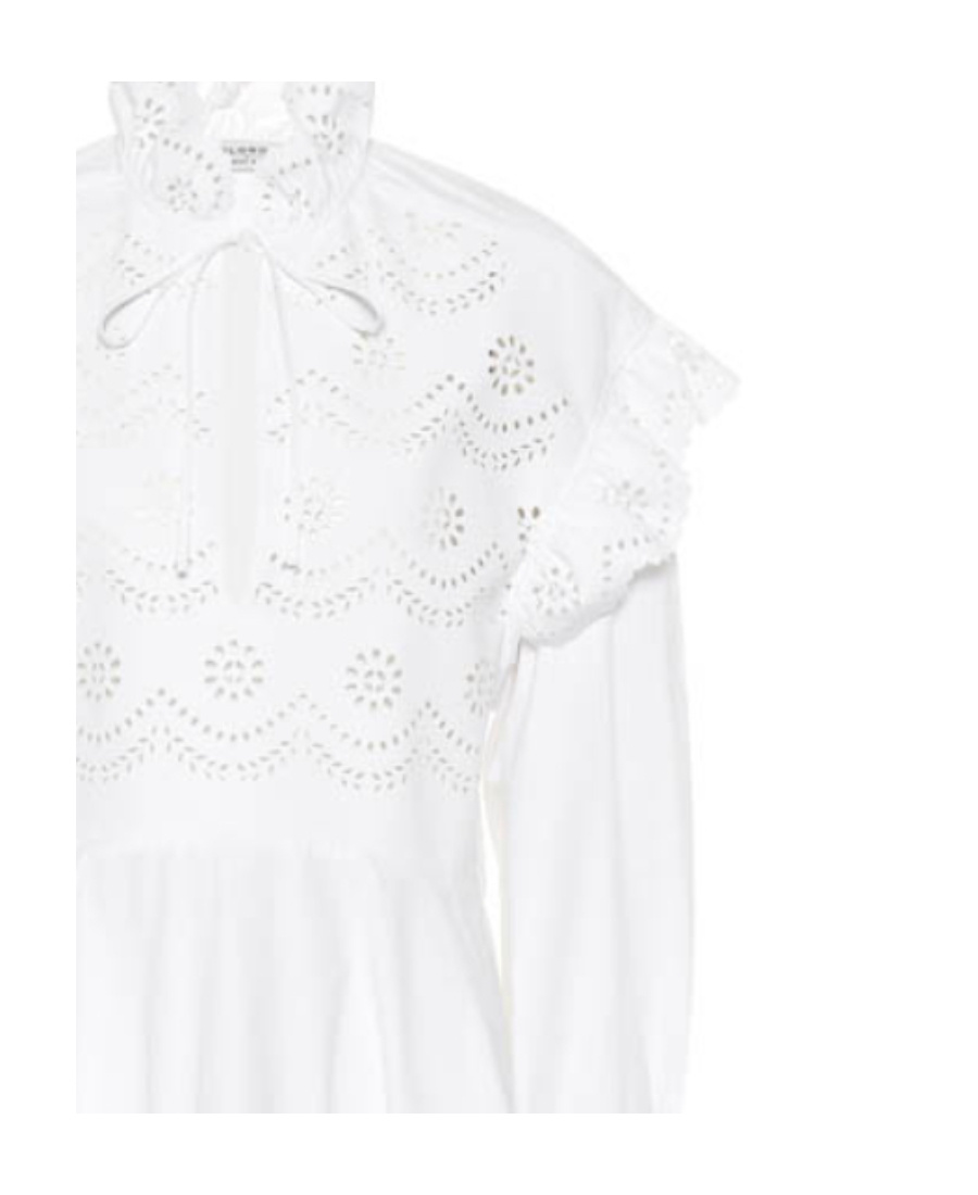 Philosophy Di Lorenzo Serafini Logo High-necked Hollowed-out Dress In White