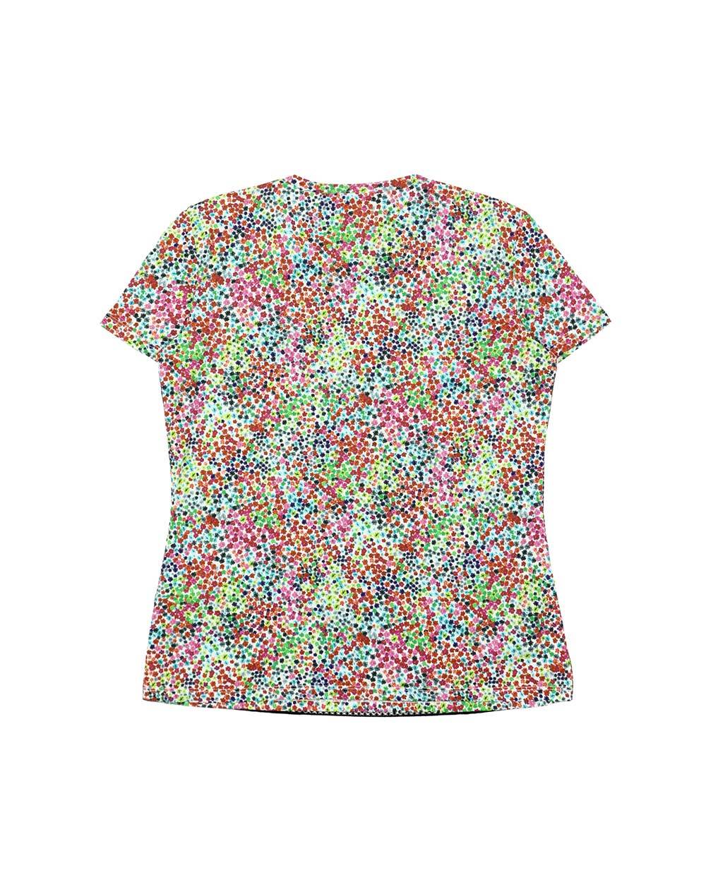 SPORTMAX PRINTED T-SHIRT WITH ROUND NECK