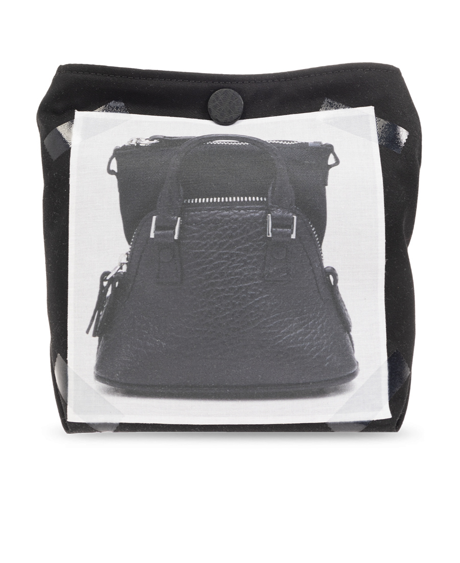 Maison Margiela Trompe L'oeil 5ac Baby Messenger Bag In Black