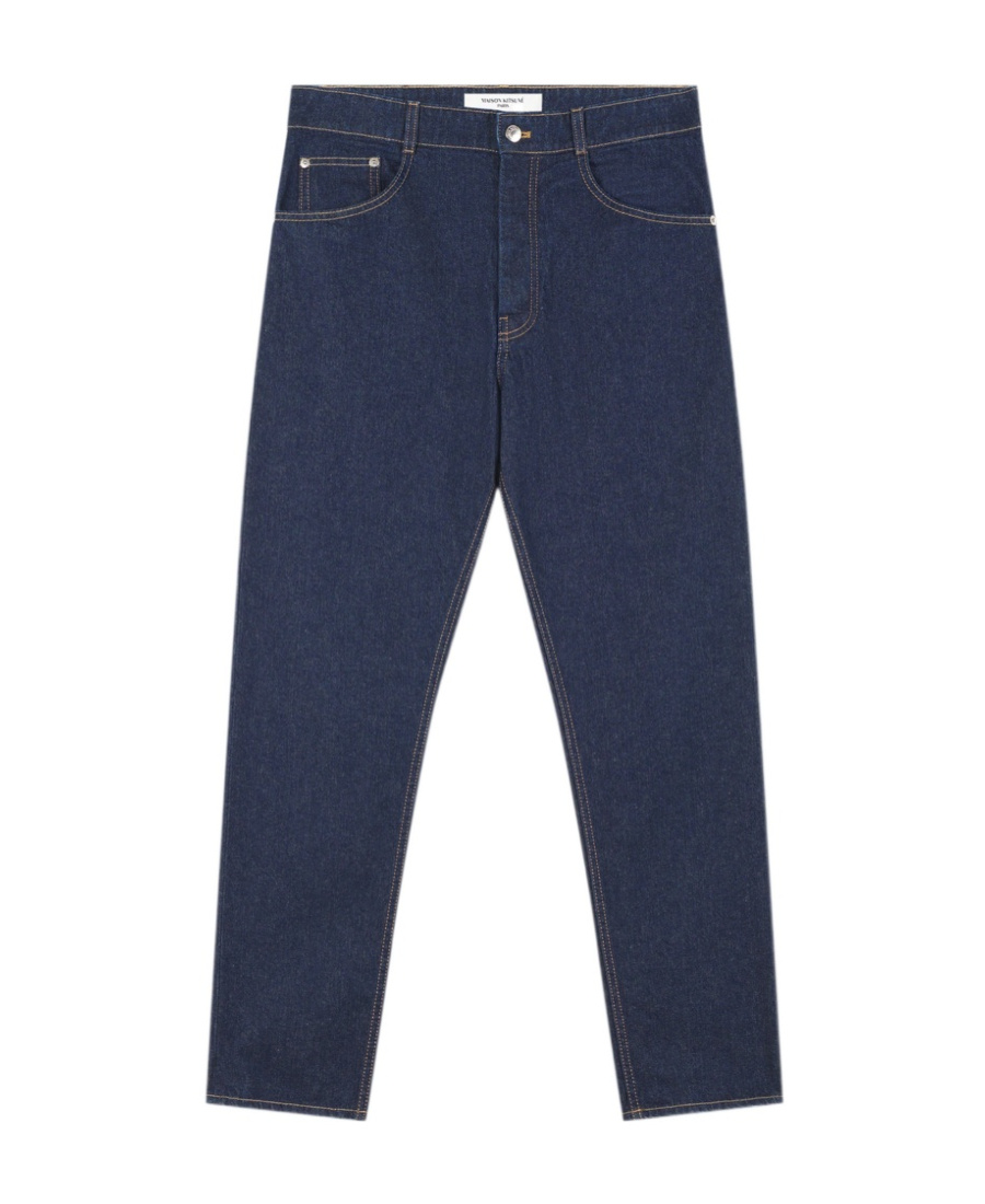 MAISON KITSUNÉ MAISON KITSUNÉ STRAIGHT-LEG MID RISE JEANS